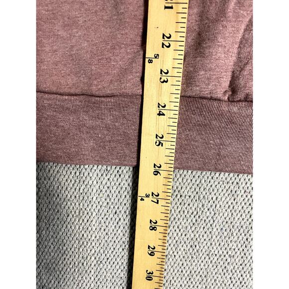 Disney Mickey Mouse Hoodie Womens XL Dusty Rose Pullover Spell Out Large Mickey - Picture 12 of 15